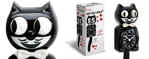 Kit Cat Clock, Classic Black Pendulum Wall Klock. - Picture 4 of 5