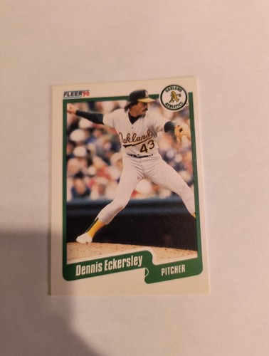 Dennis Eckersley #6 1990 Fleer card