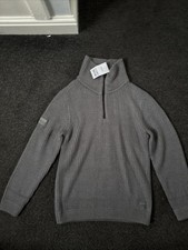 Boys next Quarter Zip Knit Jumper Age 9