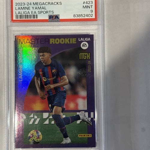 2023-24 PANINI MEGACRACKS LALIGA EA SPORTS #423 LAMINE YAMAL PSA 9