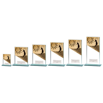 Trophy Superstore Mustang Longest Drive Jade Series Golf Award Trophy - Free