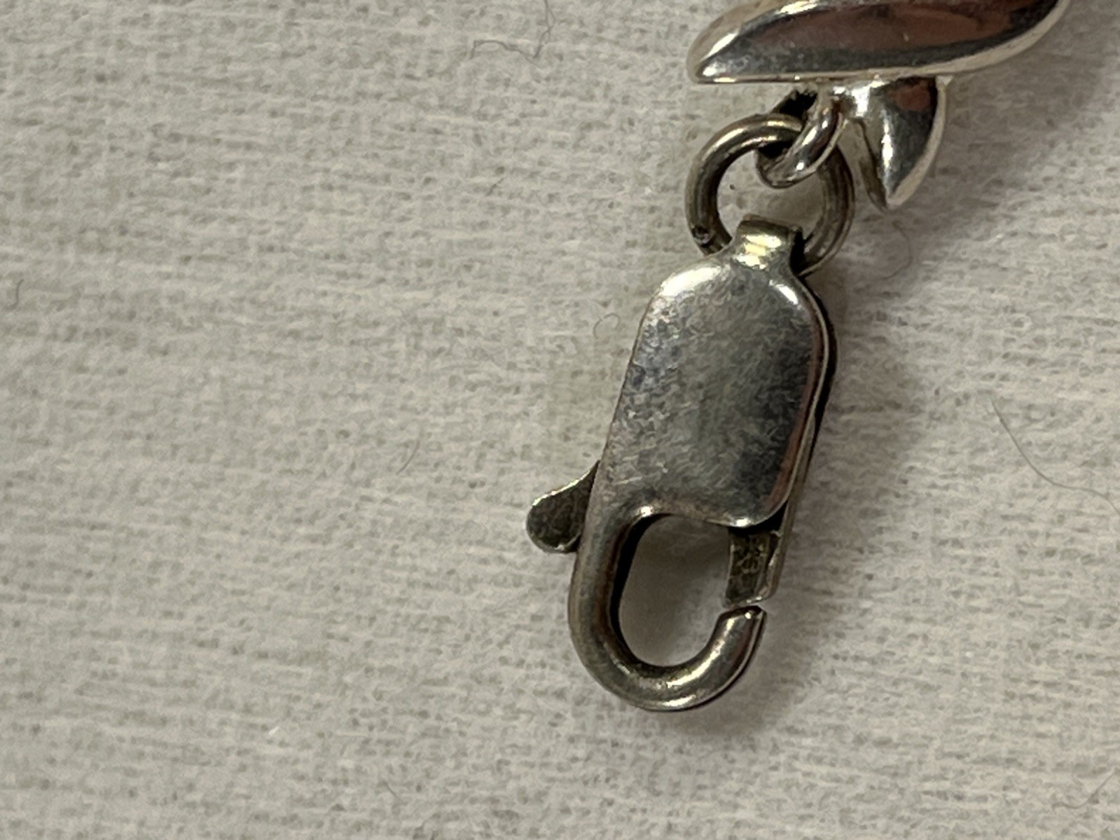 Sterling Silver Bracelet XO Hugs & Kisses 7 Inch 925 Italy -- 2925