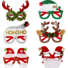 New 2026 Christmas Party Glasses - Cartoon Frames for Adults & Kids Decorations