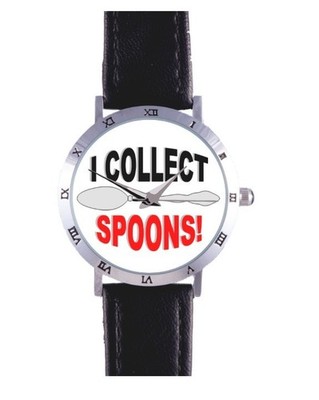 I COLLECT SPOONS WATCH: SOUP, TEASPOON, TABLE, DESSERT, RARE COLLECTIBLE!