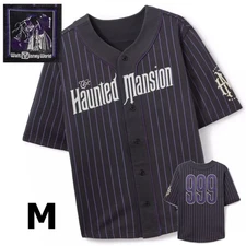 Disney Parks Haunted Mansion Baseball Jersey Adult MEDIUM Disney World