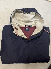 Vintage Gap Anorak Jacket Mens XL Navy Blue 90s Hooded Windbreaker Gorpcore Tech