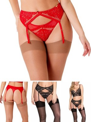 Gossard Encore Suspender Belt Stretch Lace Suspenders Lingerie