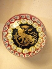Kunst Glas Briefbeschwerer Fabelwesen Löwe D...