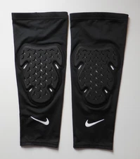 Nike Pro Contact Support Strong Leg Sleeves Unisex Black/White S/M 1 Pair