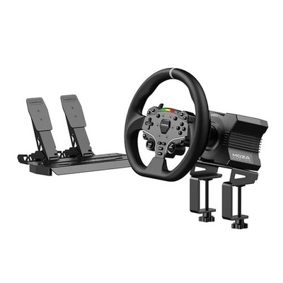 MOZA R5 Racing Bundle Lenkrad- und Pedalset für Racing-Simulatoren, realistische