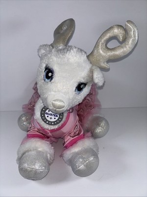 Build-A-Bear  Glisten  Sparkly Reindeer Plush w/ Pink Tutu Dress