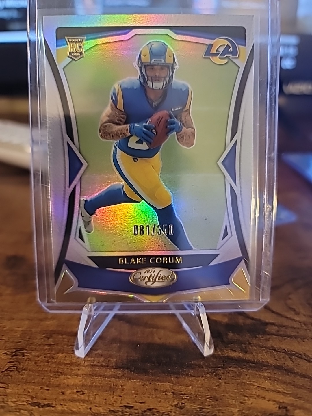 2024 Panini Certified - Rookies Blake Corum #160 Mirror 81/350 (RC)