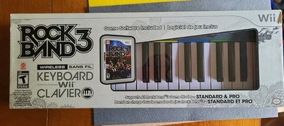 NEW Wii Rock Band 3 Wireless Keyboard Game Controller clavier keys piano in Box