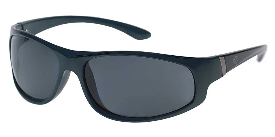 Gafas de sol Harley-Davidson Bar & Shield para hombre, monturas verdes oscuras con lentes ahumadas