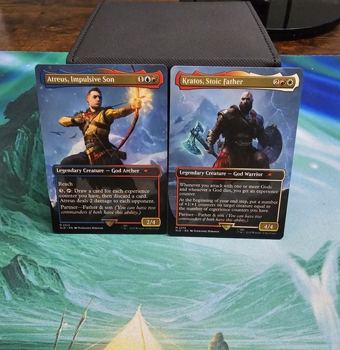 ELITE Kratos, Stoic Father / Atreus, Impulsive Son Gods Commander Deck EDH MTG