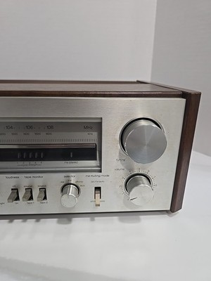 1980 TECHNICS SA-303 FM/AM Stereo Receiver Silver Face Wood Case