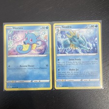 Horsea 035/196 AND Seadra 036/196 Swsh11: Lost Origin Regular Pokemon Cards