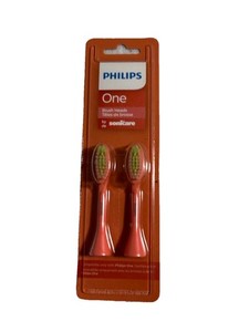 Philips One by Sonicare Brush Heads BH1022/04 Black 2 Pack New Sealed