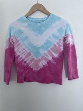 SO Favorite Crew Kids Girls Tie Dye Cotton Blend Crew Neck Sweatshirt Multi M 8