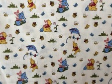 New Disney Winnie The Pooh and Friends Cotton Fabric - BTFQ: 18 x 22