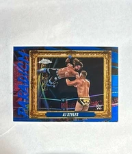 2025 Topps Chrome WWE #PAR-AJS AJ Styles Paradigm Blue Refractor #/150