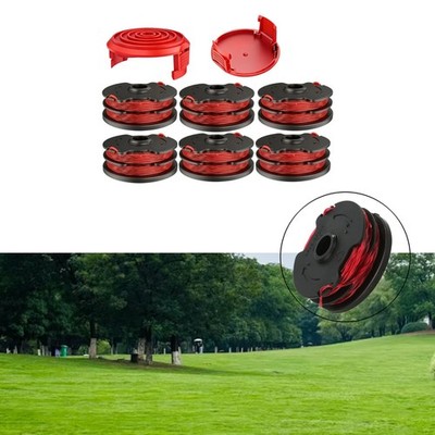 6 Stück Nylonspulen und 2 Schutzhüllen für Hyper Tough HT1840100401 Trimmer