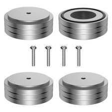 4 Pcs Turntable Feet Aluminum HiFi Turntable Isolation Feet Aluminum Stand Sp...