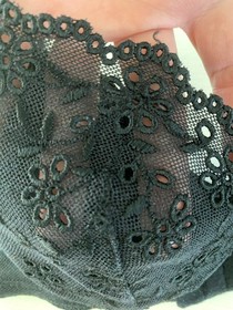 La Perla  Embroidered  Bra 32C Black