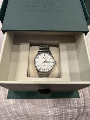 Vintage BALL Official Standard Trainmaster Automatic Steel Watch & Box 