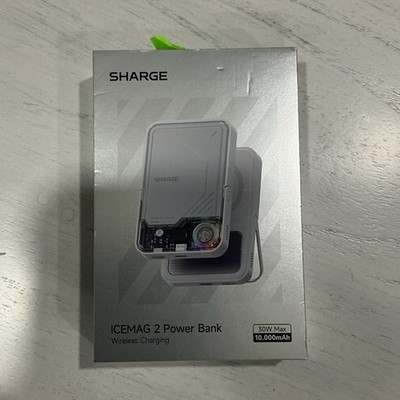 Sharge ICEMAG 2 Power Bank 10000mAh Wireless Charging Aluminum Foldable Stand