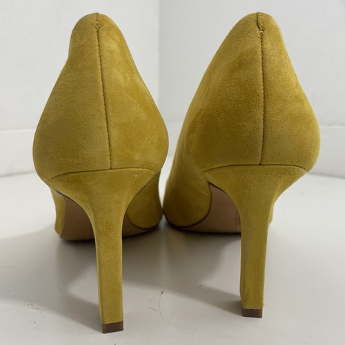 Vince Camuto Retsie spitz zulaufender Pumps aus gelbem Wildleder Top Zustand Gr. 8,5 - Bild 5 von 11