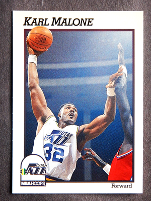 Karl Malone #211 NBA Hoops 1991 Basketball Card (Utah Jazz) | eBay