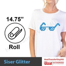 Siser Glitter Iron On HTV 14.75 Inch Width  FREE SHIPPING 