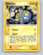Chinchou 56/101 Common Hidden Legends Pokemon Near Mint