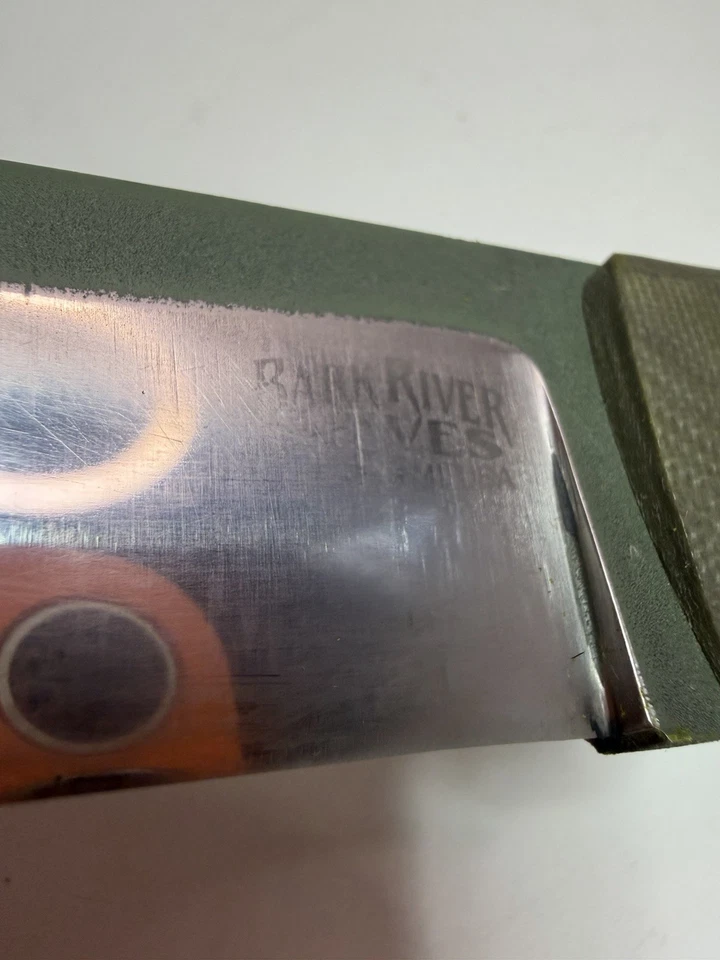 Cuchillos Bark River 154CM #53/125 hoja fija verde Micarta con funda Kydex - como nuevos Foto 2 de 4