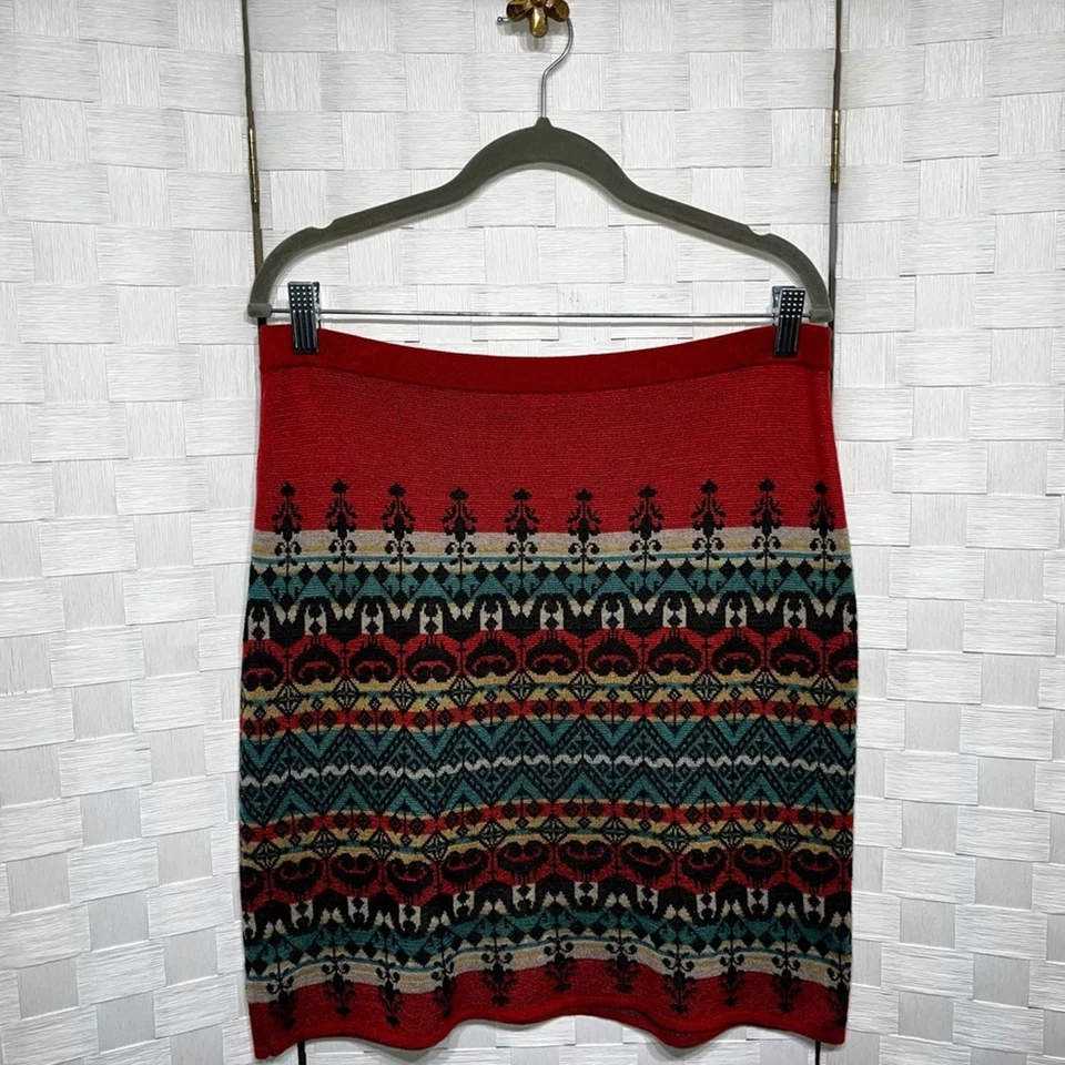 Peruvian Connection Women’s Multi Color Skirt Size Small Aztec Colorful Print — 第 4/4 张图片