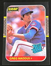 336) 1987 LEAF #36 GREG MADDUX MINT ROOKIE CENTERED NICE SURFACE FREE SHIP READ!