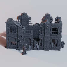 Ruined Factory | Wargame Scatter Terrain | FD...