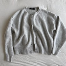 Womens Grey Cardigan