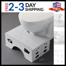 Foldable Toilet Stool Poop Stool Adult, Portable Squatting Potty for Travel S...