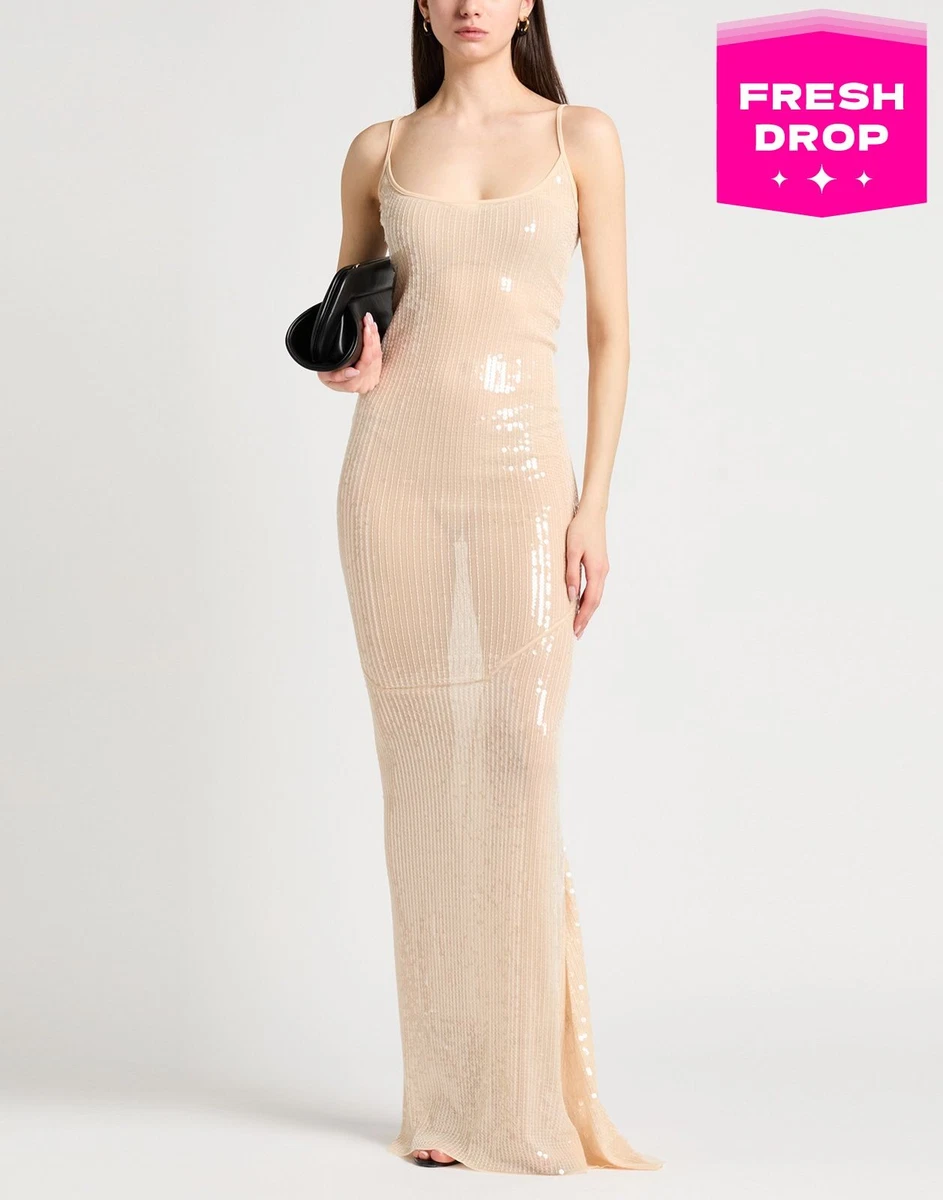 rick owens burgundy round neck midi dress Rick Owens Lilies Long Jersey Dress main image 1