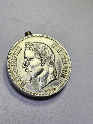 Feuerzeug Napoleon III. 5 Franken Münze 1870