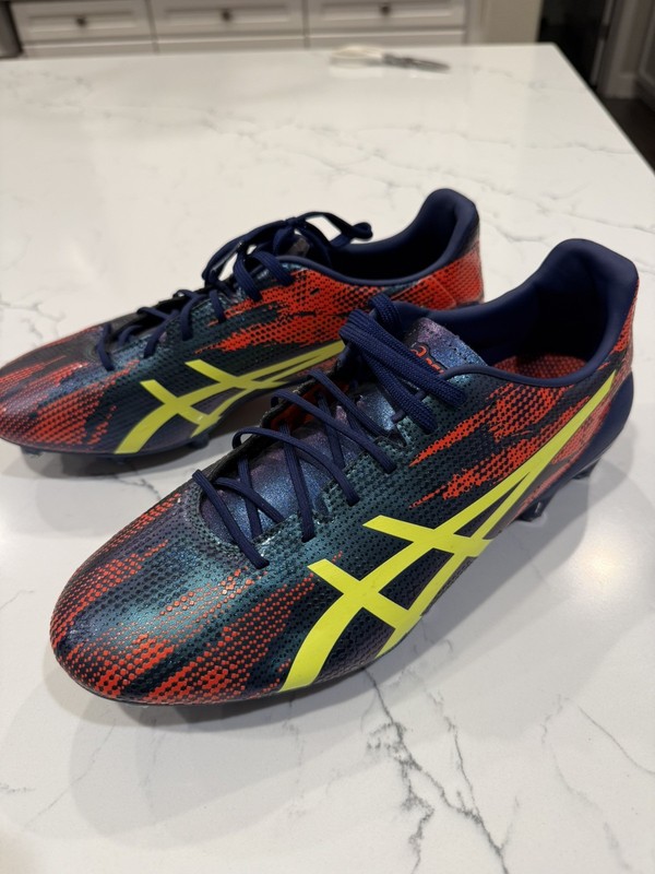 Asics Rugby Shoes MENACE 4 L.E 1111A231 Dive Blue/Safety Yellow 