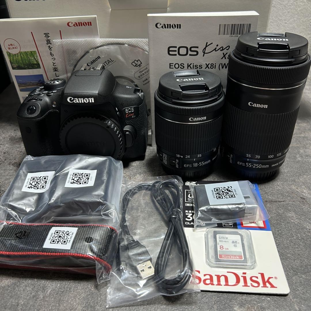 EOSKissX8i　DOUBLE ZOOMKIT　CANON Canon Eos Kiss X8I Double Zoom Kit Digital Slr | eBay