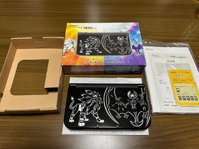 Nintendo New 3DS LL XL Solgaleo Lunala Black Boxed Console Working