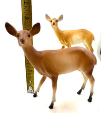 Celluloid Deer Family Vintage Set of 3 celluloid deer doe buck