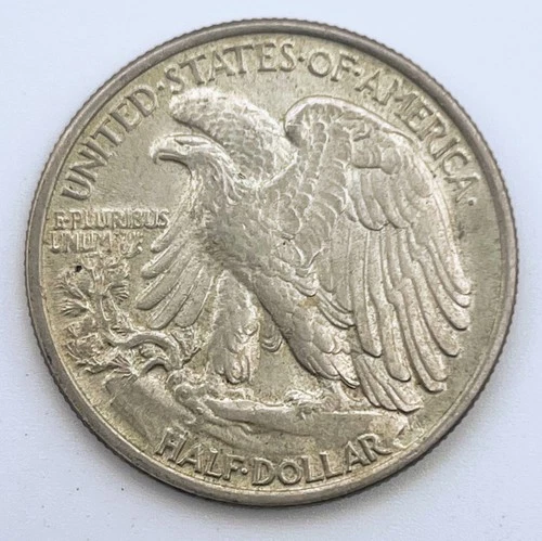 1943 Walking Liberty Half Dollar AU UNC Luster 90% Silver USA Philadelphia Mint