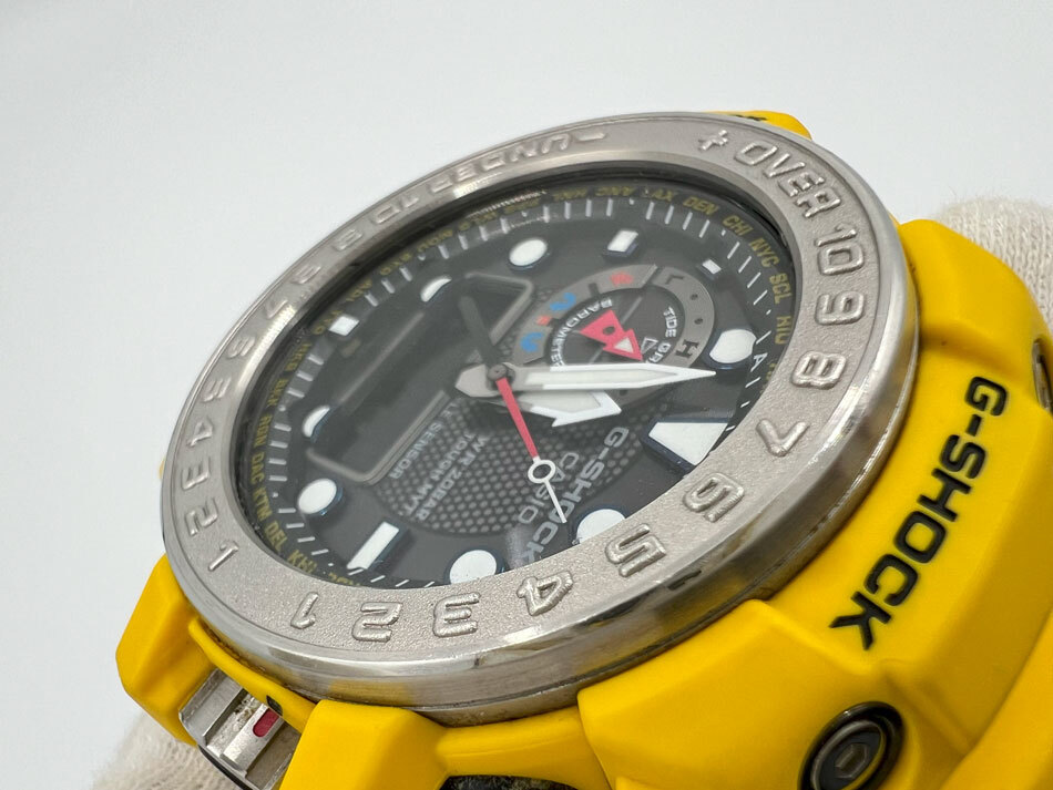 時計 noix GWN-1000-9AJF GULFMASTER G-SHOCK GULFMASTER GWN-1000-9A 55.8mm Yellow Resin Case with