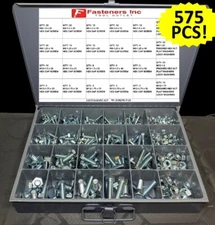 575 Piece Metric Bolt Kit Assortment M6-M12 Zinc Class 10.9 / Hardened Grade