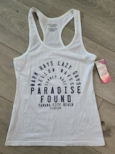 Southern Spirit Tank Top Large Panama City Beach White Paradise Found
